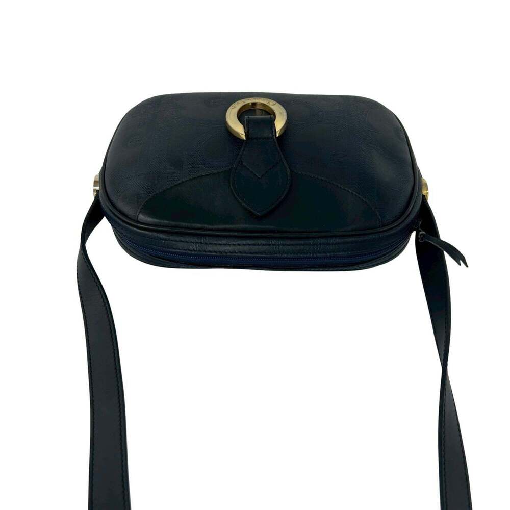 CHRISTIAN DIOR Vintage Blue Leather Trotter Shoulder Bag - Picture 4 of 10